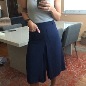 Zara XS Navy blue skirt